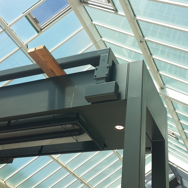 Engineering bracket system at Southgate centre