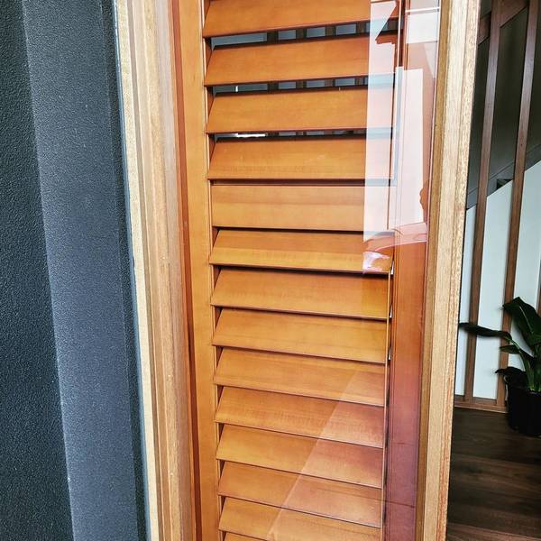Simple and elegant shutters installed