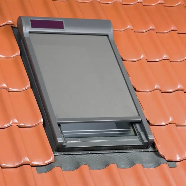 External Skylight Blinds Light Grey Tweed