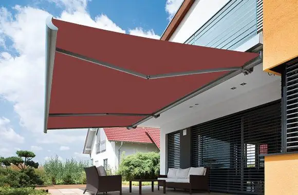 Folding Arm Awnings Vegas Burgundy Folding Arm Awnings Vegas Burgundy