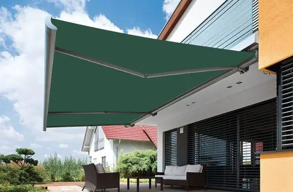 Folding Arm Awnings Vegas Heritage Green