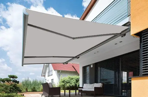 Folding Arm Awnings Vegas Light grey Folding Arm Awnings Vegas Light grey