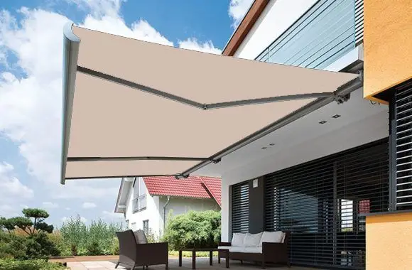 Folding Arm Awnings Vegas Natural