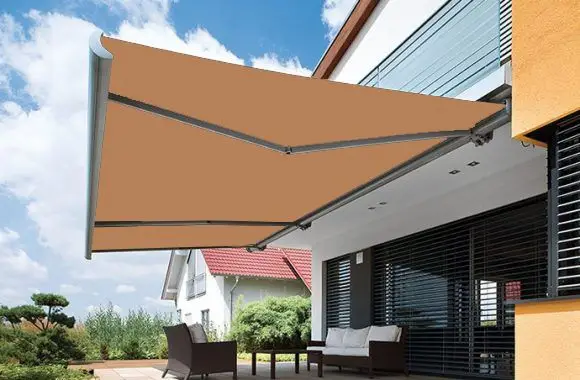 Folding Arm Awnings Vegas Paprika Folding Arm Awnings Vegas Paprika