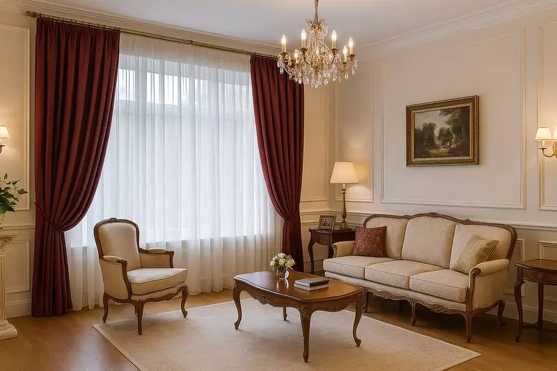 Sheer blockout curtains