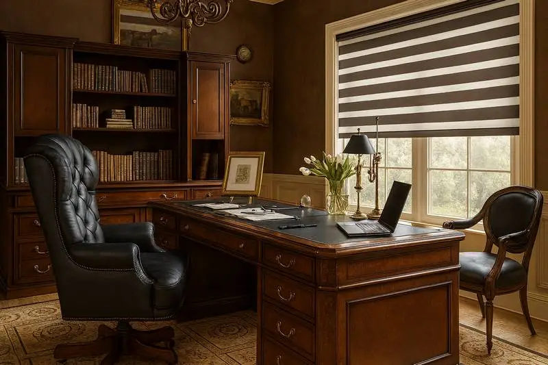 Home Office Zebra Blinds